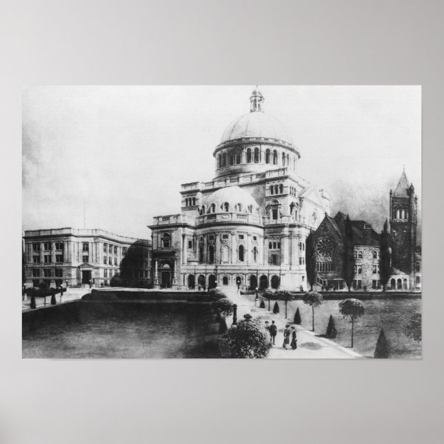 Póster A Primeira Igreja do Cristo, Cientista em Boston (Frente)