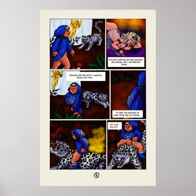 Poster A princesa da banda desenhada de curta-história da (Frente)