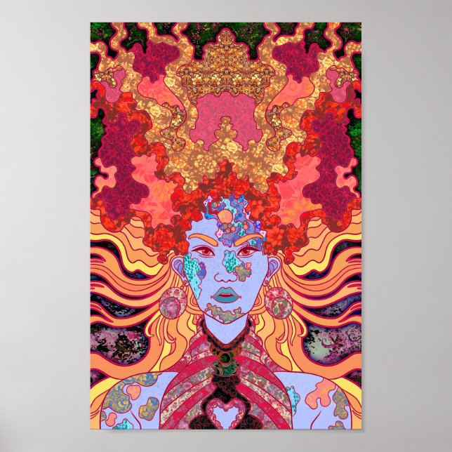 Poster A Princesa de Vermelho (Frente)