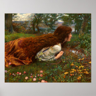 Poster A Princesa Fora da Escola por Edward Robert Hughes