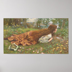 Poster A Princesa Fora da Escola por Edward Robert Hughes