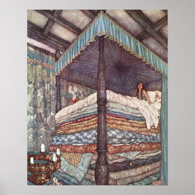 Póster A princesa real de Edmund Dulac (Frente)