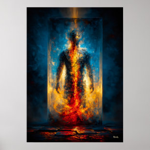 Poster A Prisão da Luz – Expressionismo Monumental