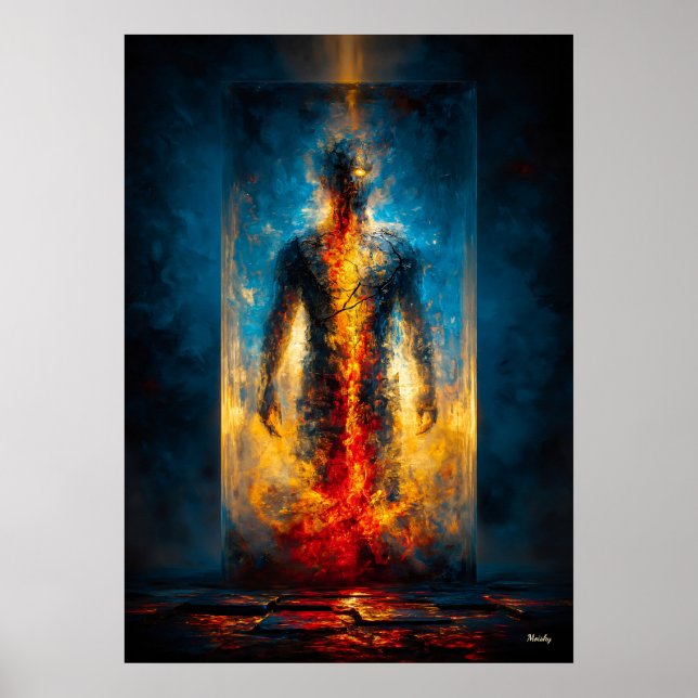 Poster A Prisão da Luz – Expressionismo Monumental (Frente)