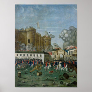 Poster A prisão do Bastille, o 14 de julho de 1789