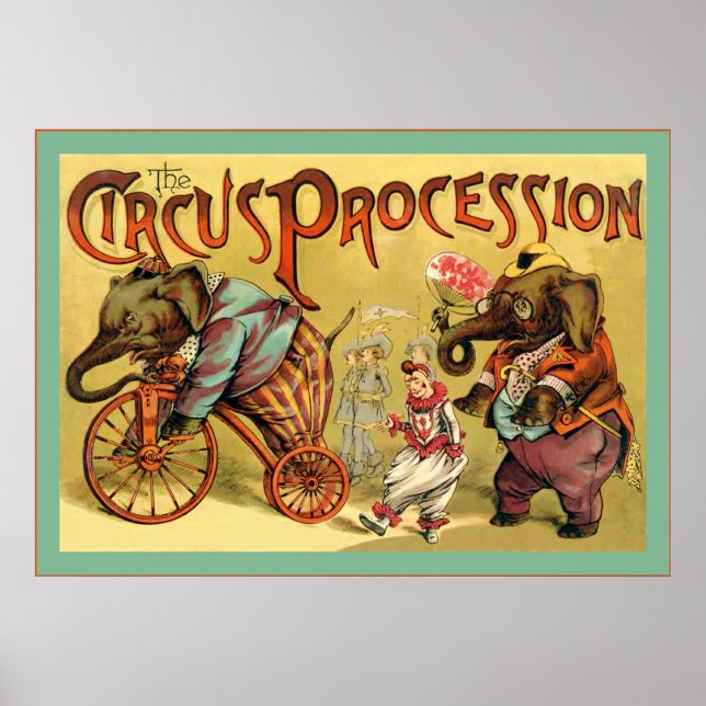 Poster A Procissão Circo ~ Circo Vintage (Frente)