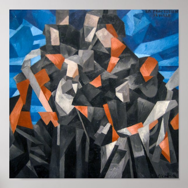 Poster A procissão, Sevilha | Francis Picabia | (Frente)