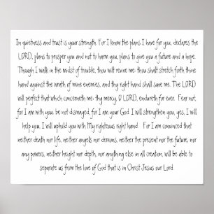 Póster A promessa da escritura do deus obedece e recebe o