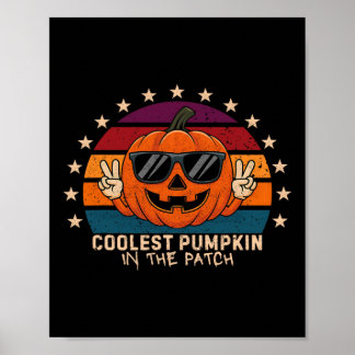 Poster A Pumpkin Mais Fria Nas Crianças Da Patch, Toddler