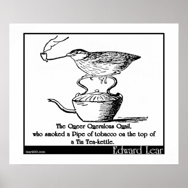 Póster A Quail Querulosa da Fila (Frente)