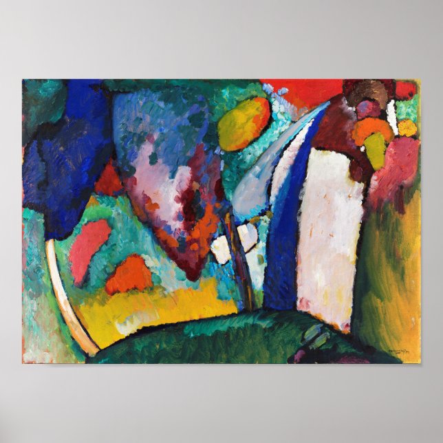 Poster A Quebra d'água, Wassily Kandinsky (Frente)