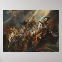 A queda de Phaeton - Rubens Mythology Art Impressã