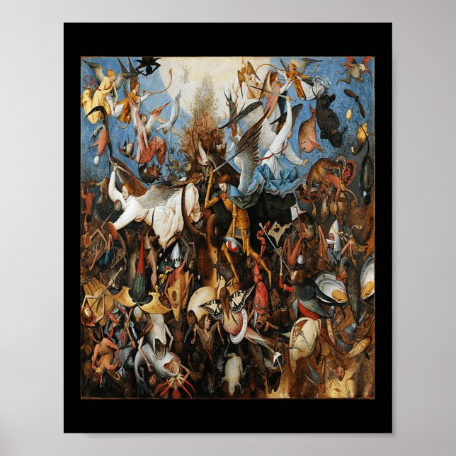 Poster A queda dos anjos rebeldes (Frente)