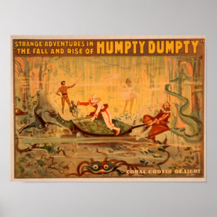 Póster A queda e a elevação do teatro de Humpty Dumpty