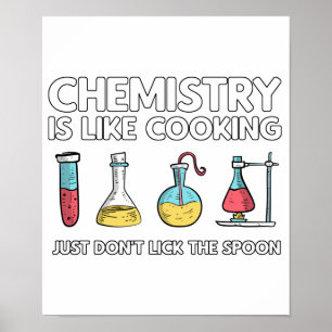 Poster A Química É Como Cozinhar