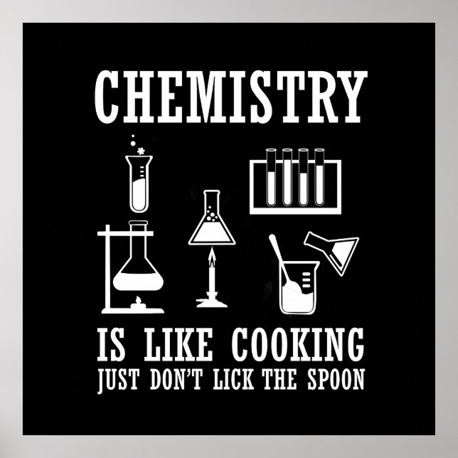 Poster a química é como cozinhar (Frente)