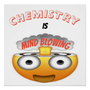 PÓSTER A QUÍMICA É MENTE QUE FUNDE EMOJI