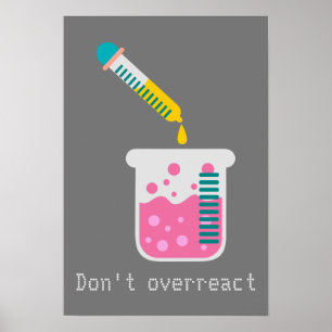 Poster A química Engraçada da Ciência não exagera as 