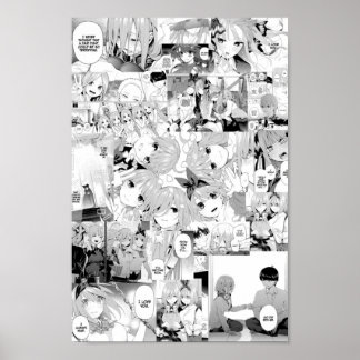 Poster A Quintessencial Quintuplets Manga Collage