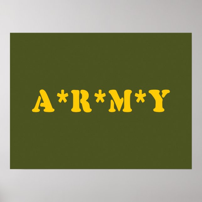 POSTER A*R*M*Y (Frente)