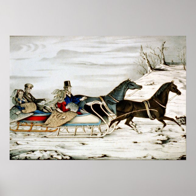 Poster A Raça de Sleigh - 1848 (Frente)