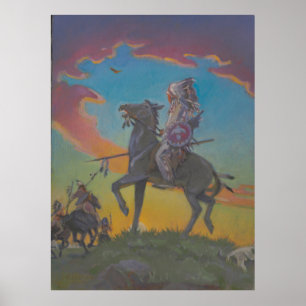 Poster A Raça Desaparecida - Arte Histórica de Kulhanek