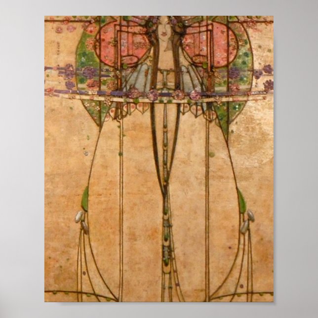 Poster A Rainha de maio - Margaret Macdonald Mackintosh (Frente)