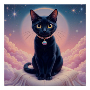 Póster A Rainha Do Céu Do Gato Preto