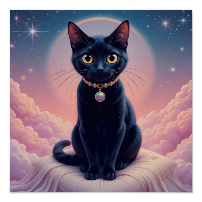 Póster A Rainha Do Céu Do Gato Preto (Frente)