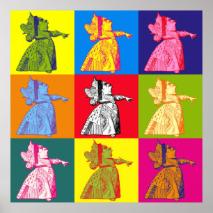 Poster A rainha do pop art dos corações