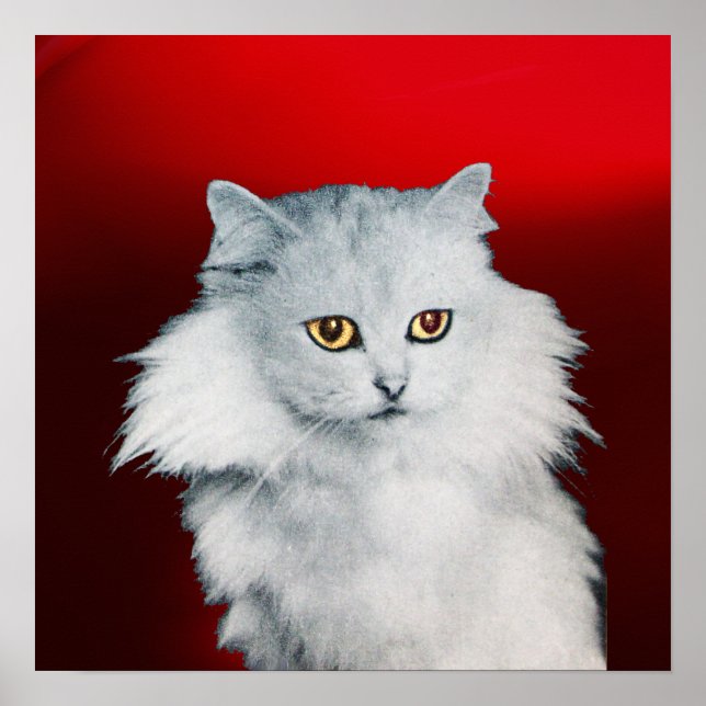 Póster A RAINHA DOS GATOS BRANCOS, Ruby Vermelho (Frente)