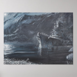 Póster A rainha solitária do Tirpitz norte Norway1944