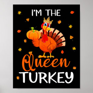 Poster A Rainha Turquia Ação de Graças A Turquia outono