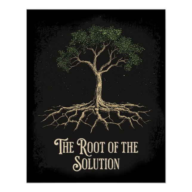 Póster A Raiz da Solução (Frente)