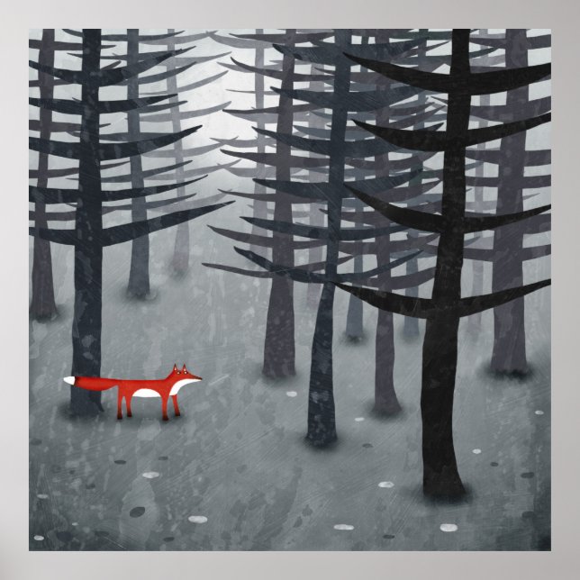 Poster A Raposa e a Floresta (Frente)