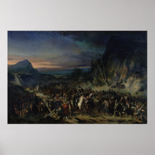 Póster A ravina, campanha de 1809, 1843