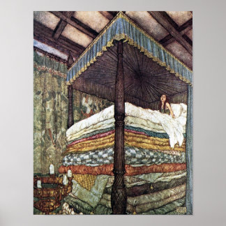 Póster A Real Princesa Edmund Dulac Fairy Tale Art