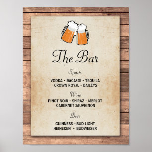 Póster A recepção de casamento do sinal do evento das