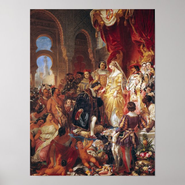 Poster A recepção de Cristóvão Colombo (Frente)