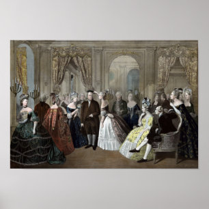 Póster A recepção de Franklin na corte de France