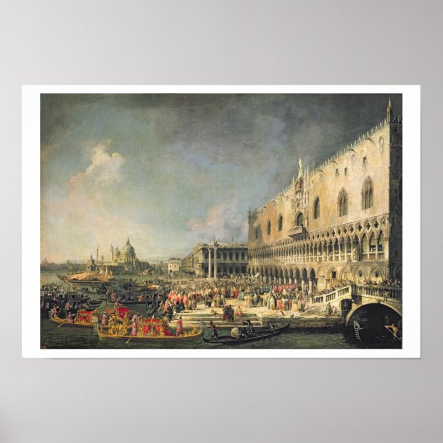 Poster A recepção do embaixador francês em Veneza, (Frente)