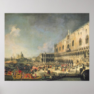 Póster A recepção do embaixador francês em Veneza,