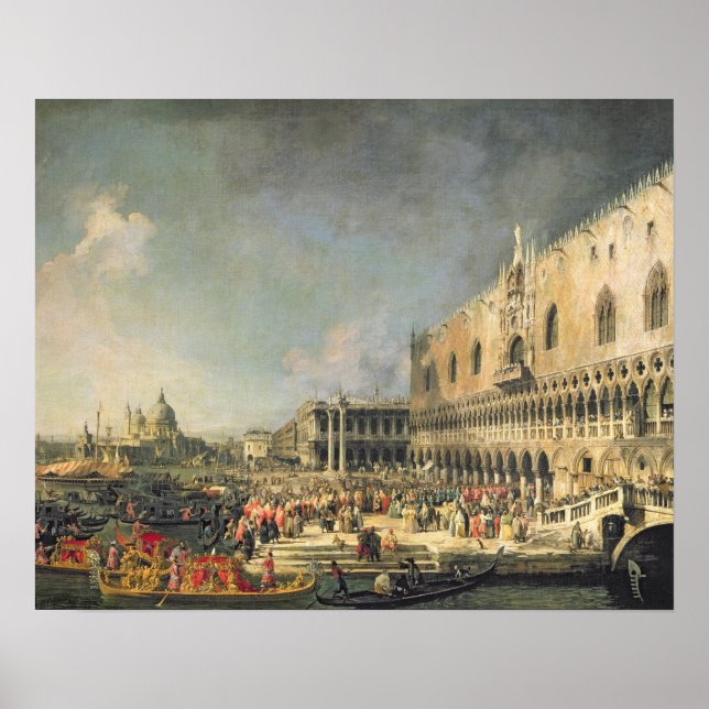 Póster A recepção do embaixador francês em Veneza, (Frente)