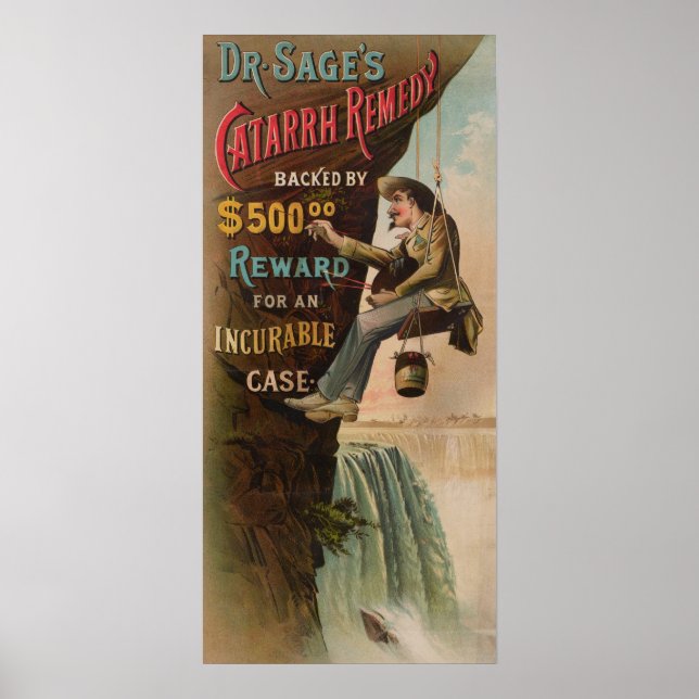 Poster A recuperação catarrh do Dr. Sage (Frente)