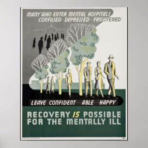 Póster A recuperação é possível para o mentalmente do