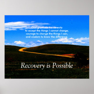 Póster A recuperação é possível por poster/Motivação