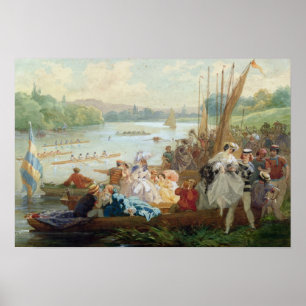 Póster A Regatta at Asnieres during the Second Empire