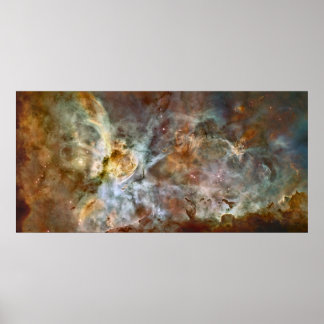Póster A região central da Nebulosa Carina