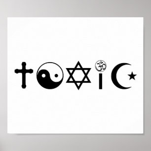 Poster A religião é Freethinker tóxico