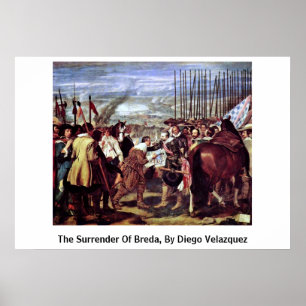 Poster A rendição de Breda, por Diego Velázquez